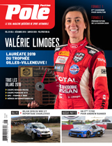 Lauréate 2019 du Trophée Gilles-Villeneuve, Valérie Limoges fait la une de cette édition, qui vous présente les bilans de la saison en NASCAR Pinty’s, Coupe Porsche GT3, Coupe Nissan Micra, F1600 et SPC; mais également l’actualité de fin de saison et des bilans 2019 en Formule 1, WRC, NASCAR américain, Rallycross et DTM. Présentation aussi de la saison 2020 de Formule E, un retour sur le Rallye de Charlevoix et l’actualité du rallye canadien. Tout cela en plus du calendrier de tous les vainqueurs 2019 et d’autres exclusivités.