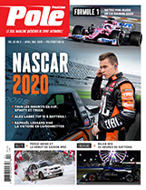 Présentation de la saison en F1, NASCAR et IndyCar sont les sujets en vedette, en plus de revenir sur le début de saison des deux pilotes québécois évoluant en NASCAR Xfinity et Truck, soit Alex Labbé et Raphaël Lessard. Aussi au sommaire, nos reportages aux 24 Heures de Daytona, rallyes Monte-Carlo et Perce-Neige, en plus d’une section calendrier mise à jour suite aux reports et annulations de début mars. Coupe Porsche GT3, Coupe Nissan, chroniques et entrevues font aussi partie des nombreuses exclusivités à découvrir dans cette édition, à conserver toute la saison !