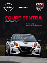 Pole-Position a le plaisir de vous offrir gratuitement les numéros spéciaux de Coupe Sentra Magazine. Réalisés par notre équipe de journalistes et photographes et édités par Nissan Canada après chacun des événements de la série, ils succèdent aux 6 années de publications de Coupe Micra Magazine, également à découvrir sur notre site. Dans cette édition, le numéro spécial de présentation de la saison 2021…