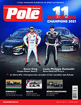 La plus volumineuse édition de Pole-Position jamais réalisée à ce jour : 84 pages, plus de 200 photos et le bilan de la saison 2021 dans plusieurs séries (F1, NASCAR, rallye, etc.) sont au menu. Le tout accompagné d’une multitude de sujets exclusifs, dont les chroniques de François Dumontier en F1 et Kuno Wittmer en Endurance. À découvrir aussi les règles F1 de 2022, le portrait d’Étienne Cliche en NASCAR et les bilans en images des séries Coupe Nissan Sentra, SPC, NASCAR Pinty’s et F1600.