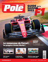 Le guide de la saison 2022 de F1 et les présentations spéciales NASCAR (Cup, Xfinity et Truck) et rallye (WRC et championnat canadien) sont en vedette de ce numéro de 84 pages. À découvrir aussi nos entrevues de Robert Wickens, Alex Tagliani et Éric Chaput, nos chroniques exclusives de François Dumontier et Kuno Wittmer, ainsi qu’une multitude de sujets historiques allant de Frank Williams aux 24 Heures de Daytona, en passant par Niki Lauda ! Cette édition contient également les calendriers 2022 des séries internationales et nationales.