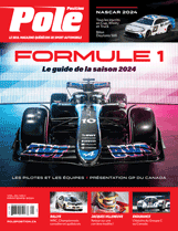 Le guide 2024 de Formule 1 (pilotes et photos des nouvelles F1, présentation du GP du canada, etc.) et des séries NASCAR Cup, Xfinity et Truck sont les thèmes vedettes de cette édition. À découvrir aussi le portrait de la carrière d’Oncle Jacques Villeneuve, les entrevues exclusives d’Antoine L’Estage et James Hinchcliffe, l’actualité du rallye et de l’Endurance, la carrière F1 de James Hunt en 25 images ou encore l’histoire de la Coupe Nissan Sentra. 84 pages riches en actualité, histoire et exclusivités !