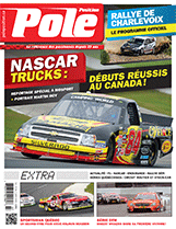 Cette édition vous présente en thème vedette le programme officiel du Rallye de Charlevoix, assurément l'une des épreuves grand public et les plus spectaculaires à se dérouler au Québec. Retour aussi sur les excellentes performances des pilotes québécois en NASCAR Truck à Mosport (avec portrait de Martin Roy); la F1, le WRC et l'essai de la Jaguar Type-F.