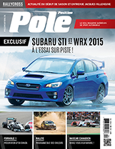 Une édition avec 24 pages de plus qu'un numéro régulier, présentant à la fois le GP du Canada, le Grand Prix ICAR de Mirabel et le programme officiel du Rallye Baie-des-Chaleurs. Tout cela en plus de nos essais spéciaux des Subaru WRX et WRX STI 2015, le DTM, l'Endurance, le karting, etc. Enfin, à ne pas manquer l'actualité du Rallycross et une entrevue de 3 pages de Jacques Villeneuve, sans compromis !