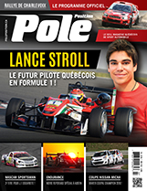 Lance Stroll, futur pilote québécois en F1, fait la une de cette édition... Pole-Position vous en dit plus et revient sur ses dernières épreuves en F3. Également, compte-rendu exclusif du Rallye Défi et programme officiel du prochain Rallye de Charlevoix, un reportage spécial à Austin pour les épreuves d'Endurance, les origines de la Chase en NASCAR et les infos sur les dernières courses de la saison en stock-car québécois et circuit routier (Coupe Nissan Micra, FT1600, Coupe Porsche, Touring Car et SPC). Deux essais très exclusifs vous feront aussi rêver : Porsche 718 Cayman et Nissan GT-R 2017 !